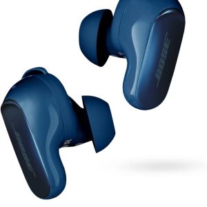 Bose QuietComfort Ultra Bluetooth Earbuds, Wireless Earbuds with Spatial Audio and World-Class Active Noise Cancellation, Deep Bass, Up to 6 Hours of Playtime, Lunar Blue - Limited Edition Color