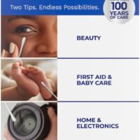 Q-tips Cotton Swabs For Hygiene and Beauty Care Original Cotton Swab Made With 100% Cotton 625 Count, WHITE - Image 2