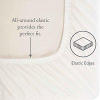 Laura Ashley Home - King Sheets, Soft Sateen Cotton Bedding Set - Sleek, Smooth, & Breathable Home Decor, Winnie Grey - Image 7