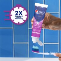 Crest 3D White Advanced Luminous Mint Teeth Whitening Toothpaste, Crest Toothpaste, 3.7 oz Pack of 4 - Helps Remove Surface Stains, Whitens Teeth, Strengthens Tooth Enamel, Protects Against Cavities - Image 5