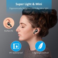 Wireless Earbuds, Bluetooth Headphones 2025 NEW Ear Buds 40H Bass Stereo in-Ear Earphones ENC Noise Cancelling 5.3 Earbuds with 4 HD Mic, USB-C LED Display IP7 Waterproof Sport Headset for Android iOS - Image 5