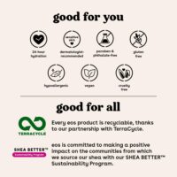 eos Shea Better Body Lotion- Vanilla Cashmere, 24-Hour Moisture Skin Care, Lightweight & Non-Greasy, Made with Natural Shea, Vegan, 16 fl oz - Image 6
