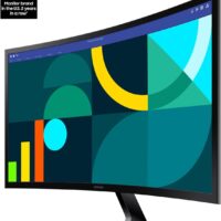 SAMSUNG 24" Essential S3 (S36GD) Series FHD 1800R Curved Computer Monitor, 100Hz, Game Mode, Advanced Eye Comfort, HDMI and D-sub Ports, LS24D366GANXZA, 2024 - Image 2