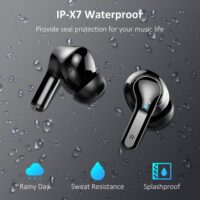 Wireless Earbuds, Bluetooth Headphones 2025 NEW Ear Buds 40H Bass Stereo in-Ear Earphones ENC Noise Cancelling 5.3 Earbuds with 4 HD Mic, USB-C LED Display IP7 Waterproof Sport Headset for Android iOS - Image 8