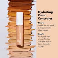 e.l.f. Hydrating Camo Concealer, Covers Blemishes & Under-Eye Circles, Full-Coverage & Delivers A Satin Finish, Vegan & Cruelty-Free, Light Sand - Image 3