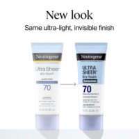 Neutrogena Ultra Sheer Dry-Touch Water Resistant and Non-Greasy Sunscreen Lotion with Broad Spectrum SPF 70, 3 Fl Oz (Pack of 1) - Image 2