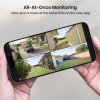 AOSU Security Cameras Outdoor Wireless, 4 Cam-Kit, No Subscription, Solar-Powered, Home Security Cameras System with 360° Pan & Tilt, Auto Tracking, 2K Color Night Vision, Easy Setup, 5G & 2.4G WiFi - Image 3