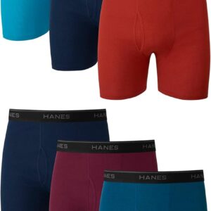 Hanes Men's Boxer Briefs, Cool Dri Moisture-Wicking Underwear, Cotton No-Ride-up for Men, Multi-Packs