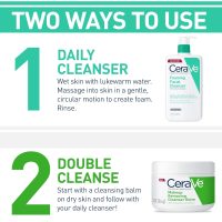 CeraVe Foaming Facial Cleanser, Daily Face Wash for Oily Skin, Hyaluronic Acid + Ceramides + Niacinamide, Fragrance Free & Paraben Free, Non-Drying Oil Control Face Wash, 16 Fluid Ounces - Image 3