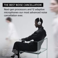 Sony WH-1000XM6 The Best Wireless Noise Canceling Headphones, HD NC Processor QN3, 12 Microphones, Adaptive NC Optimizer, Mastered by Engineers, Studio-Quality, 30-Hour Battery, Black - Image 3