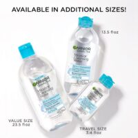 Garnier Micellar Water For Waterproof Makeup, Hydrating Facial Cleanser & Makeup Remover, Suitable for Sensitive Skin, Vegan, Cruelty Free, 13.5 Fl Oz (400mL), 1 Count - Image 9