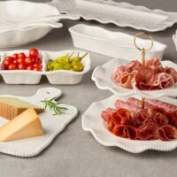 Perlette Cream Beaded Salad Plates - Set of 4, 9" Chic Melamine Dinnerware, Unbreakable & Elegant for Indoor/Outdoor Dining, Appetizers, Desserts & Stylish Table Settings. Perfect for gift-giving. - Image 4