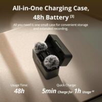 DJI Mic Mini (2 TX + 1 RX + Charging Case), Wireless Microphone for iPhone/Camera/Android, Ultralight, Detail-Rich Audio, 48h Use, Noise Cancelling, Automatic Limiting, Vlog, Streaming - Image 4