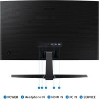 SAMSUNG 24" Essential S3 (S36GD) Series FHD 1800R Curved Computer Monitor, 100Hz, Game Mode, Advanced Eye Comfort, HDMI and D-sub Ports, LS24D366GANXZA, 2024 - Image 7