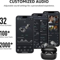 TOZO A1 Wireless Earbuds Bluetooth 5.3 Light Weight in Ear IPX5 Waterproof Headphones 2 Mic for AI Calls, Immersive Premium Sound Bass Headset with Charging Case, 32 Presets EQ Customization via App - Image 7