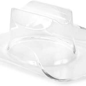 Huang Acrylic Small Clear Cowboy Hat | Perfect for Home Decor, Chip and Dip Serving Bowl, or Candy | Used for Decor, Dinning, Serving, Hosting | Durable Construction, Easy to Clean