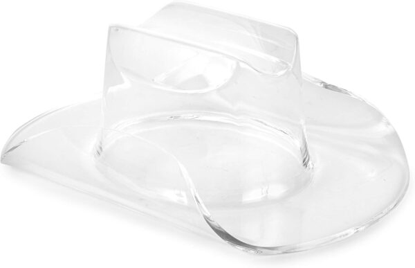 Huang Acrylic Small Clear Cowboy Hat | Perfect for Home Decor, Chip and Dip Serving Bowl, or Candy | Used for Decor, Dinning, Serving, Hosting | Durable Construction, Easy to Clean