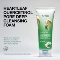 ANUA Heartleaf Quercetinol Pore Deep Cleansing Foam, Facial Cleanser, for Double Cleansing, BHA, Hyaluronic Acid, Glycerin, Face Wash, Blackhead Remover, Korean Skincare (150ml/5.07 fl.oz.) - Image 3