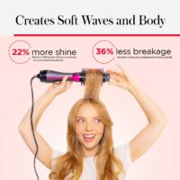 REVLON One-Step Volumizer Hair Dryer and Styler, for Less Frizz, More Shine, and Reduced Heat Damage for Salon Style Round Brush for Blowout, Black (Amazon Exclusive) - Image 5