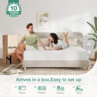Novilla Full Mattress, 12 Inch Full Memory Foam Mattress for Supportive & Pressure Relief, Removable Washable Cover,CertiPUR-US Certified Mattresses in a Box, Firm - Image 7