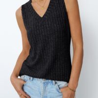 AUTOMET Womens Tank Tops Summer Sleeveless Shirts Spring 2025 V Neck Loose Fit Casual Clothes Trendy Fashion Outfits - Image 2