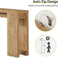 Little Tree 70.9-Inch Long Console Table, Narrow Sofa Table Behind The Couch, Farmhouse Console Table for Living Room, Entryway, Hallway - Image 8