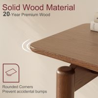 Wood Console Table Walnut Entryway Table, Thin Console Table, Sofa Tables for Living Room (47.2'') - Image 4