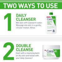 CeraVe Hydrating Facial Cleanser, Moisturizing Face Wash For Dry Skin, Hyaluronic Acid + Ceramides + Glycerin, Hydrating Cleanser For Normal To Dry Skin, National Eczema Association Certified - Image 3