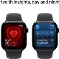 Apple Watch Series 10 [GPS 42mm case] Smartwatch with Jet Black Aluminium Case with Black Sport Band - S/M. Fitness Tracker, ECG App, Always-On Retina Display, Water Resistant - Image 6