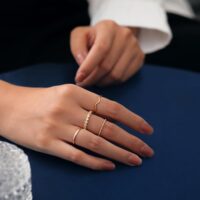 Gold Plated Stacking Rings for Women - 8PCS Non Tarnish 14K Gold Simple Cute Stackable Knuckle Rings Set Size 4-11 - Image 8