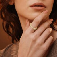 Gold Plated Stacking Rings for Women - 8PCS Non Tarnish 14K Gold Simple Cute Stackable Knuckle Rings Set Size 4-11 - Image 3