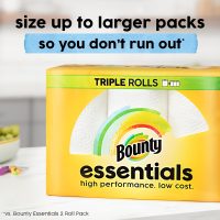 Bounty Essentials Select-A-Size Paper Towels, White, 2 Triple Rolls = 6 Regular Rolls - Image 8