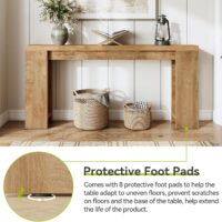 Little Tree 70.9-Inch Long Console Table, Narrow Sofa Table Behind The Couch, Farmhouse Console Table for Living Room, Entryway, Hallway - Image 6