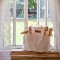 Berry&Bird Garden Tool Bag, Canvas Garden Tote With Pockets, Wear-Resistant Multi-Purpose Tool Storage Bag, Home Organizer Gardening Tool Kit for Indoor and Outdoor Gardening, 21.65" x 7.09" x 13.78" - Image 2