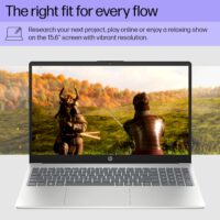 HP 15.6 inch Laptop, HD Touchscreen Display, AMD Ryzen 3 7320U, 8 GB RAM, 128 GB SSD, AMD Radeon Graphics, Windows 11 Home in S Mode, Natural Silver, 15- fc0099nr - Image 7