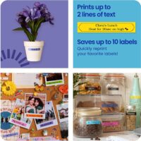 Brother P-Touch PT-N10 Personal Handheld Label Maker, Portable and Prints, P-Touch Btag ~½” (12mm) Wide Color Personalized Label Tapes, - Image 7