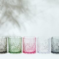 BELLAFORTE Shatterproof Tritan Plastic Short Tumbler, Set of 4, 13oz - Myrtle Beach Unbreakable Crystal Cut Old Fashioned Drinking Glasses for Whiskey - BPA Free - Dishwasher Safe - Teal - Image 8