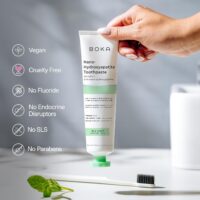 Boka Fluoride Free Toothpaste Nano Hydroxyapatite, Helps Remineralize, Appropriate for Sensitive Teeth, Whitening - for Adult, Kids Oral Care - Ela Mint Flavor, 4 Fl Oz 1Pk US Manufactured - Image 4