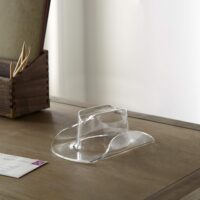 Huang Acrylic Small Clear Cowboy Hat | Perfect for Home Decor, Chip and Dip Serving Bowl, or Candy | Used for Decor, Dinning, Serving, Hosting | Durable Construction, Easy to Clean - Image 4