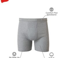 Hanes Men's Boxer Briefs, Cool Dri Moisture-Wicking Underwear, Cotton No-Ride-up for Men, Multi-Packs - Image 6
