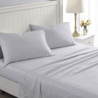 Laura Ashley Home - King Sheets, Soft Sateen Cotton Bedding Set - Sleek, Smooth, & Breathable Home Decor, Winnie Grey - Image 2