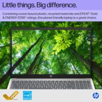 HP 15.6 inch Laptop, HD Touchscreen Display, AMD Ryzen 3 7320U, 8 GB RAM, 128 GB SSD, AMD Radeon Graphics, Windows 11 Home in S Mode, Natural Silver, 15- fc0099nr - Image 6