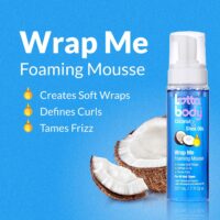 Lottabody Coconut Oil and Shea Wrap Me Foaming Curl Mousse , Creates Soft Wraps, Hair Mousse for Curly Hair, Defines Curls, Anti Frizz, 7 Fl Oz - Image 2