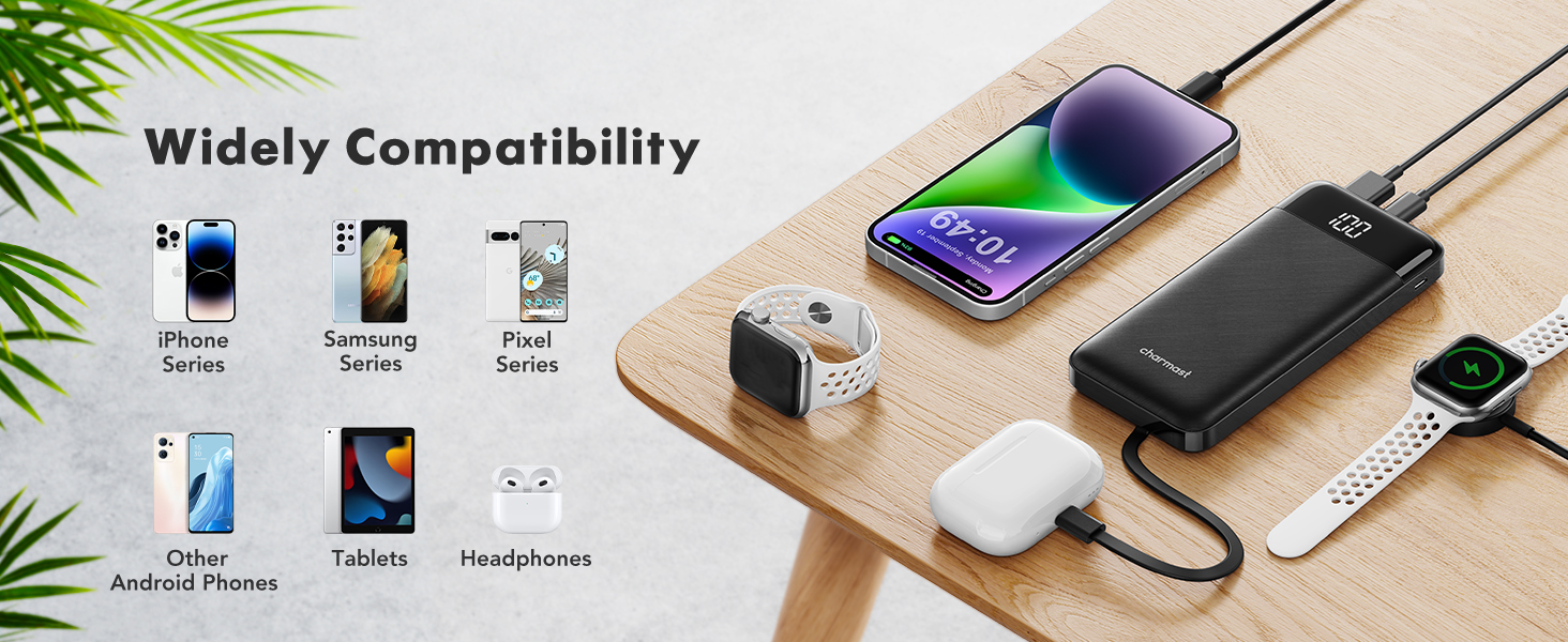 Slim portable charger