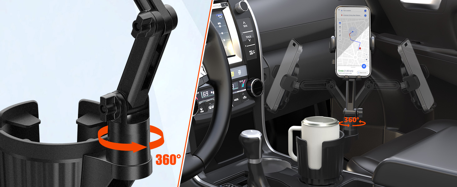 Phone Mount for Car Cup Holder 3-3
