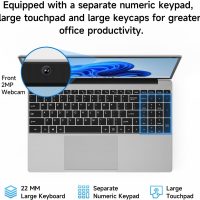 15.6 Inch Laptop with Office 365, 4GB RAM, 128GB Storage Expandable 1TB, 5205U Processor, HD Display, Windows 11 Laptops Computer, Wi-Fi 5, BT4.2, Numpad, Type-C, for Business and Students. - Image 7