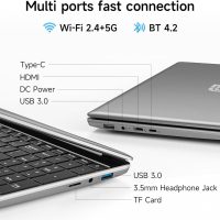 15.6 Inch Laptop with Office 365, 4GB RAM, 128GB Storage Expandable 1TB, 5205U Processor, HD Display, Windows 11 Laptops Computer, Wi-Fi 5, BT4.2, Numpad, Type-C, for Business and Students. - Image 8