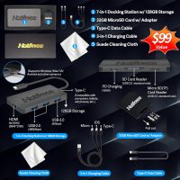 HP Flagship 14" HD Laptop with 1 Year Office 365 | 16GB RAM | 1.22TB Storage(64GB EMMC & 160GB Docking Station Set & 1TB Cloud Storage) | Intel 4-Core Processor | Webcam | Win 11s | White - Image 2