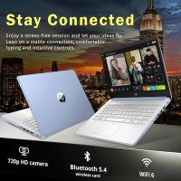 HP Stream 14" HD Laptop, Intel Processor N150, 16GB RAM, 288GB Storage(128GB UFS+160GB Docking Station Set), Intel Graphics, Webcam, Wi-Fi 6, 1 Year Office 365, Copilot, Fast Charge, Win 11, Blue - Image 6