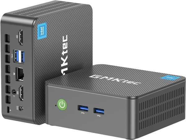 GMKtec G3 Plus Mini PC, Intel Twin Lake N150(Upgraded N100) 16GB RAM 512GB M.2 2280 SSD, Mini Desktop Computer Dual HDMI/WiFi6/BT5.2